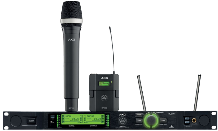 AKG draadloos microfoon systeem