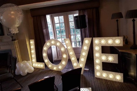 love letters voor bruiloftfeest